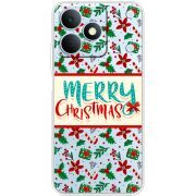 Прозорий чохол BoxFace Realme Note 80 Vintage Christmas Pattern