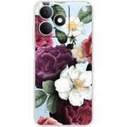 Прозорий чохол BoxFace Realme Note 80 Floral Dark Dreams