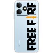 Прозорий чохол BoxFace Realme Note 80 Free Fire Black Logo