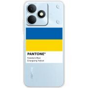 Прозорий чохол BoxFace Realme Note 80 Pantone вільний синій