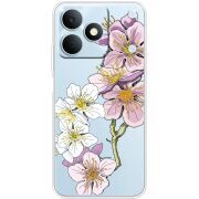 Прозорий чохол BoxFace Realme Note 80 Cherry Blossom