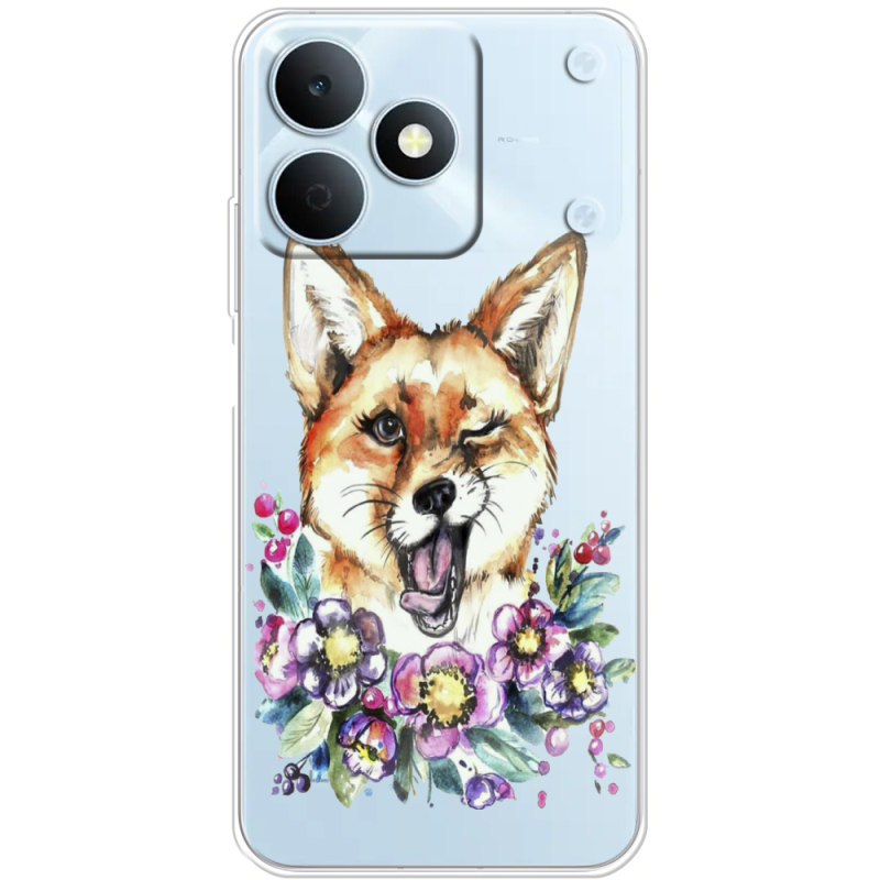 Прозорий чохол BoxFace Realme Note 80 Winking Fox