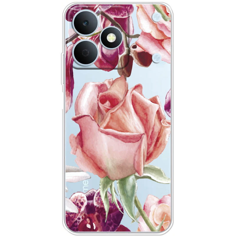 Прозорий чохол BoxFace Realme Note 80 Rose