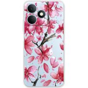 Прозорий чохол BoxFace Realme Note 80 Pink Magnolia