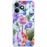 Прозорий чохол BoxFace Realme Note 80 Flamingo