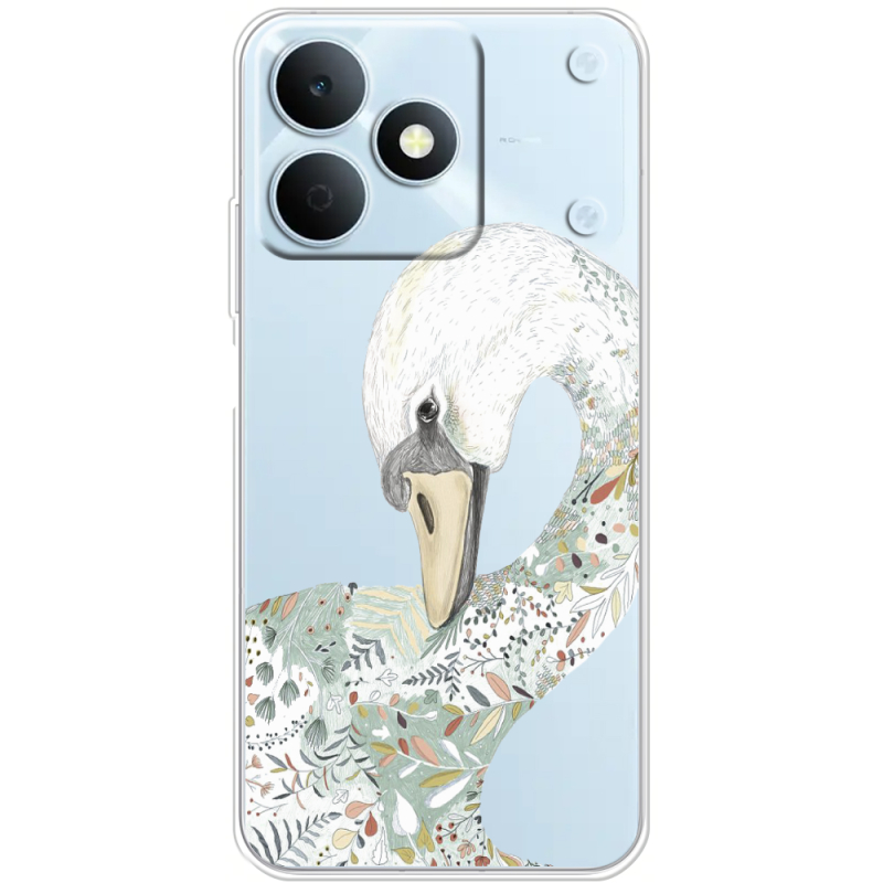 Прозорий чохол BoxFace Realme Note 80 Swan