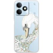 Прозорий чохол BoxFace Realme Note 80 Swan
