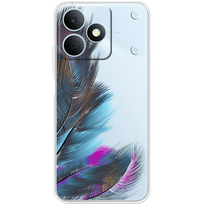 Прозорий чохол BoxFace Realme Note 80 Feathers