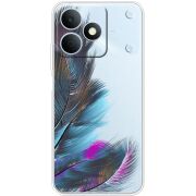 Прозорий чохол BoxFace Realme Note 80 Feathers