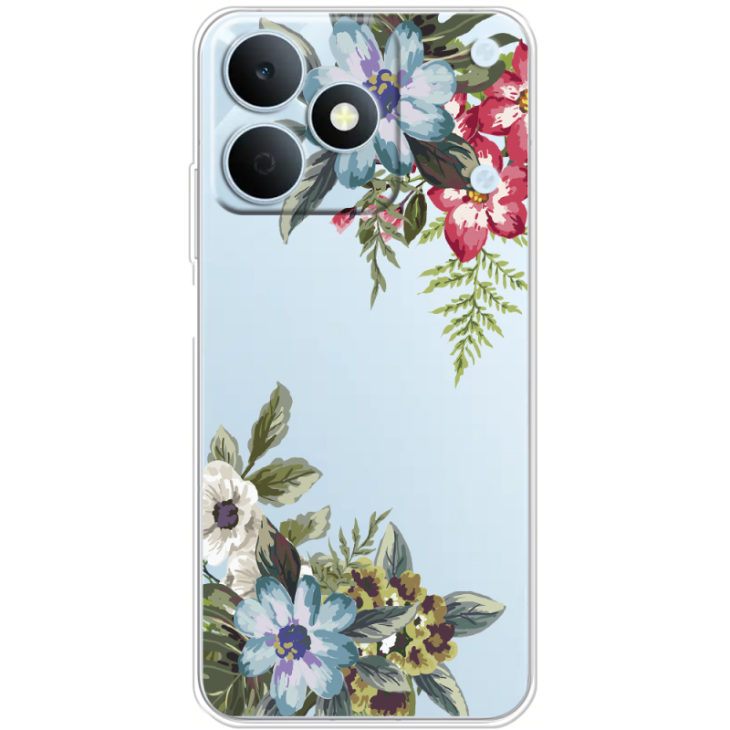 Прозорий чохол BoxFace Realme Note 80 Floral