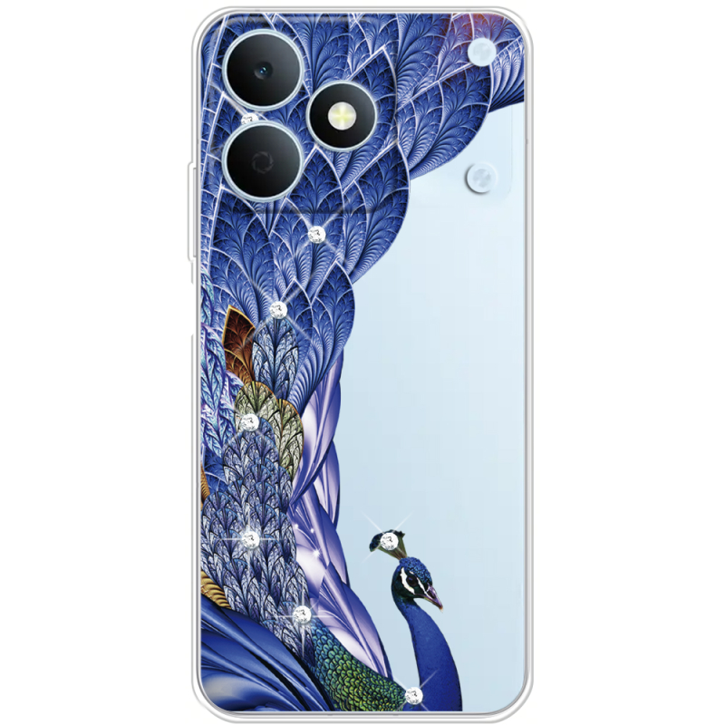 Чохол зі стразами Realme Note 80 Peafowl
