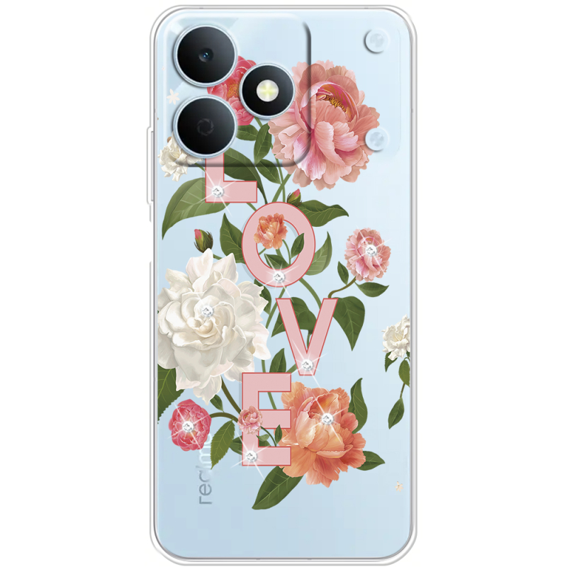 Чохол зі стразами Realme Note 80 Love