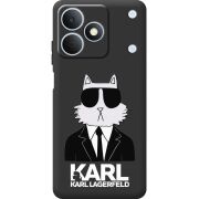 Чорний чохол BoxFace Realme Note 80 Cat in Black