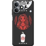 Чорний чохол BoxFace Realme Note 80 RedWhite Coffee