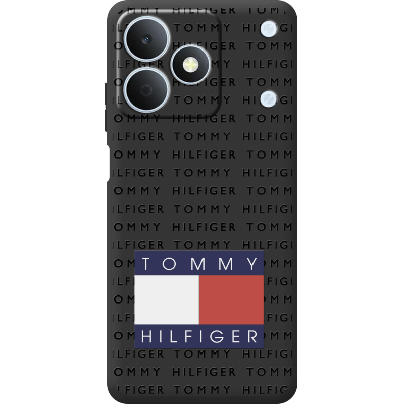 Чорний чохол BoxFace Realme Note 80 Tommy Print
