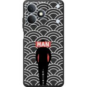 Чорний чохол BoxFace Realme Note 80 Man Pattern