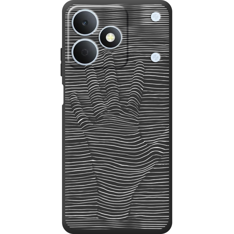 Чорний чохол BoxFace Realme Note 80 Optical Hand
