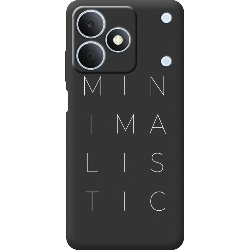 Чорний чохол BoxFace Realme Note 80 Minimalistic