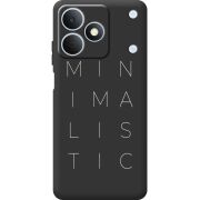 Чорний чохол BoxFace Realme Note 80 Minimalistic
