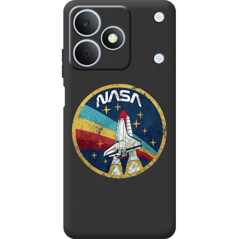 Чорний чохол BoxFace Realme Note 80 NASA