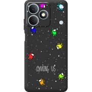 Чорний чохол BoxFace Realme Note 80 Among Us Invisible
