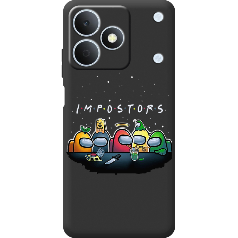 Чорний чохол BoxFace Realme Note 80 Among Us Impostors