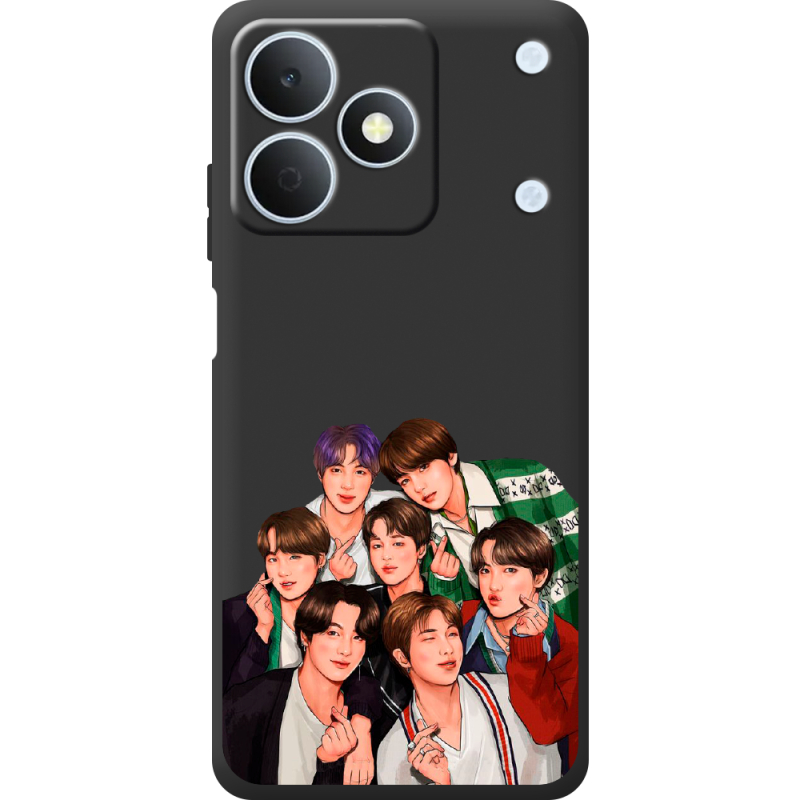 Чорний чохол BoxFace Realme Note 80 BTS