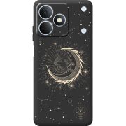 Чорний чохол BoxFace Realme Note 80 Moon