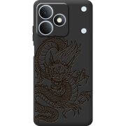 Чорний чохол BoxFace Realme Note 80 Chinese Dragon