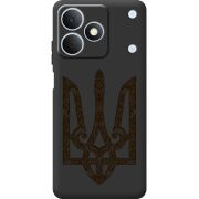Чорний чохол BoxFace Realme Note 80 Ukrainian Trident