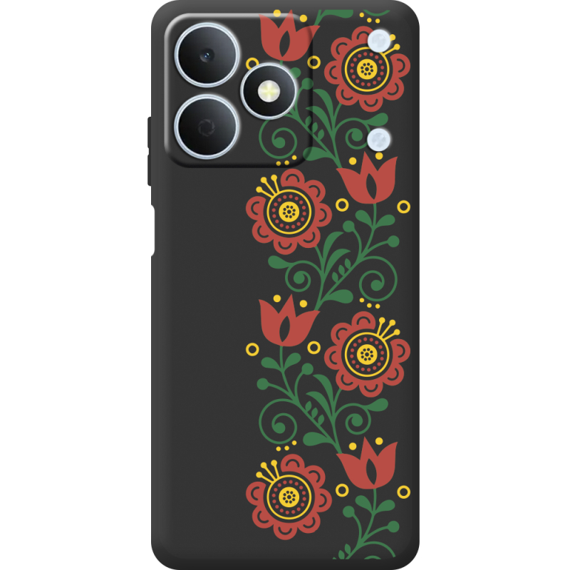 Чорний чохол BoxFace Realme Note 80 Ethno