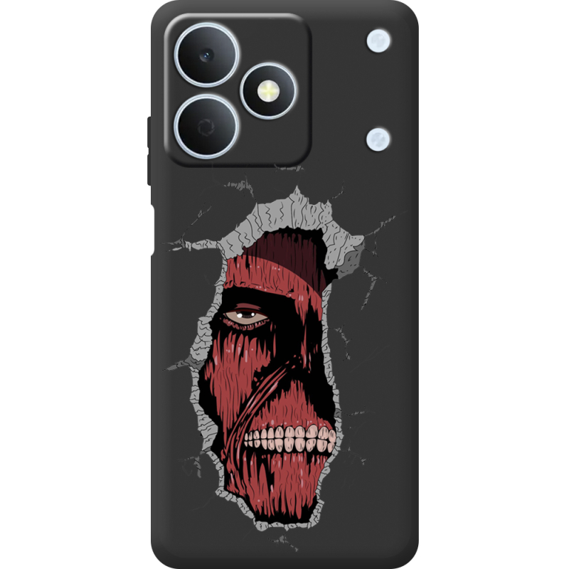 Чорний чохол BoxFace Realme Note 80 Нападение на Титана