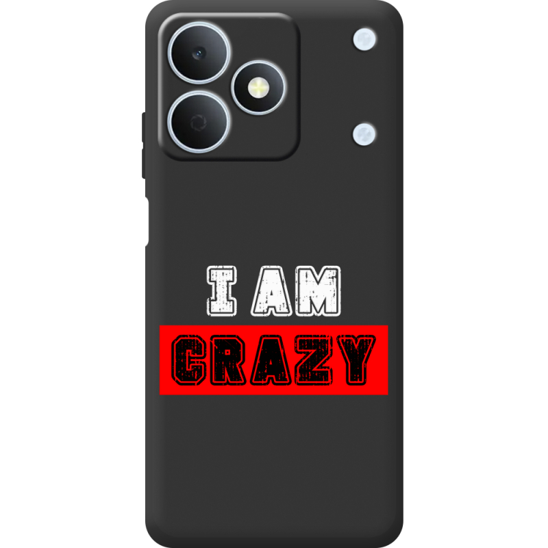 Чорний чохол BoxFace Realme Note 80 I'm Crazy