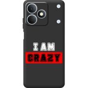 Чорний чохол BoxFace Realme Note 80 I'm Crazy