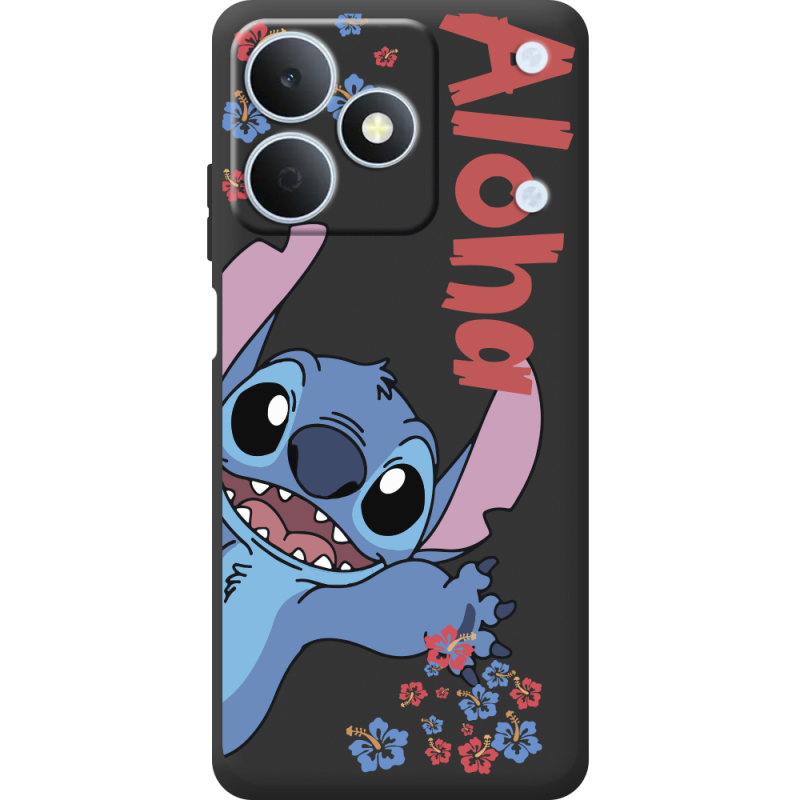 Чорний чохол BoxFace Realme Note 80 Гавайський гість Stich