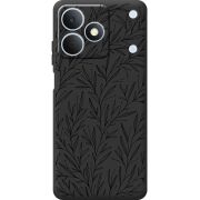 Чорний чохол BoxFace Realme Note 80 Leaves
