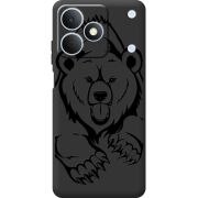 Чорний чохол BoxFace Realme Note 80 Grizzly Bear