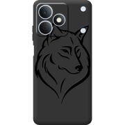 Чорний чохол BoxFace Realme Note 80 Wolf