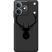 Чорний чохол BoxFace Realme Note 80 Deer