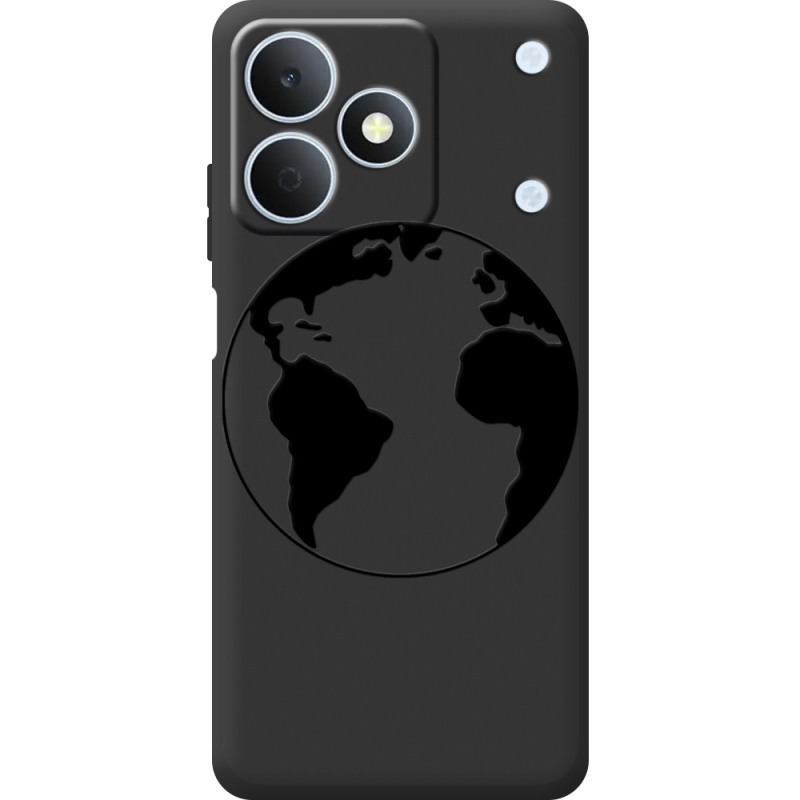 Чорний чохол BoxFace Realme Note 80 Earth