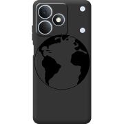 Чорний чохол BoxFace Realme Note 80 Earth