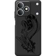 Чорний чохол BoxFace Realme Note 80 Snake