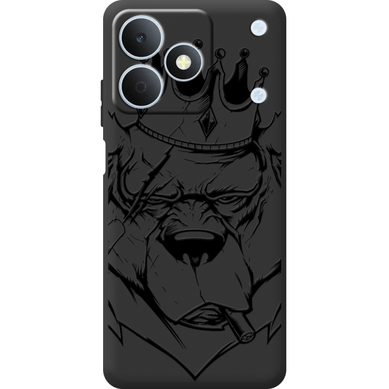 Чорний чохол BoxFace Realme Note 80 Bear King