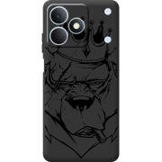 Чорний чохол BoxFace Realme Note 80 Bear King