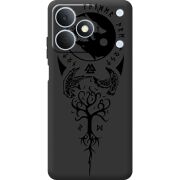 Чорний чохол BoxFace Realme Note 80 Hugin and Munin