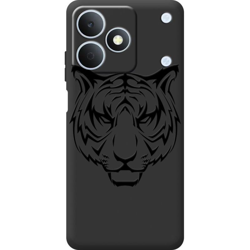 Чорний чохол BoxFace Realme Note 80 Tiger