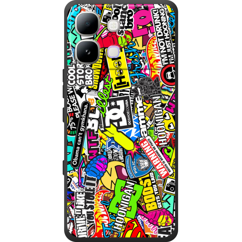 Чохол BoxFace Infinix Note Edge Multicolored Inscriptions