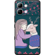 Чохол BoxFace Infinix Note Edge Girl and deer