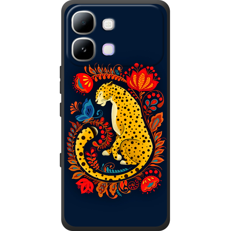 Чохол BoxFace Infinix Note Edge Petrykivka Leopard