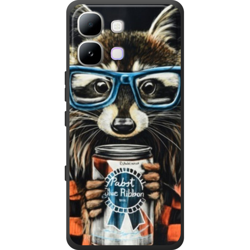 Чохол BoxFace Infinix Note Edge Енот с банкой